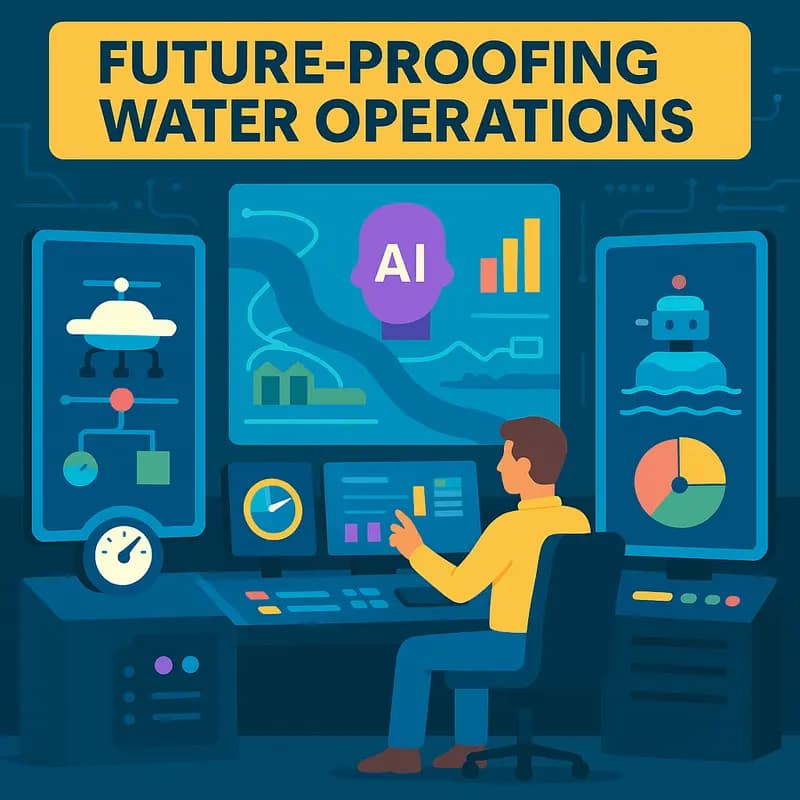 Modern water facility embracing AI technology