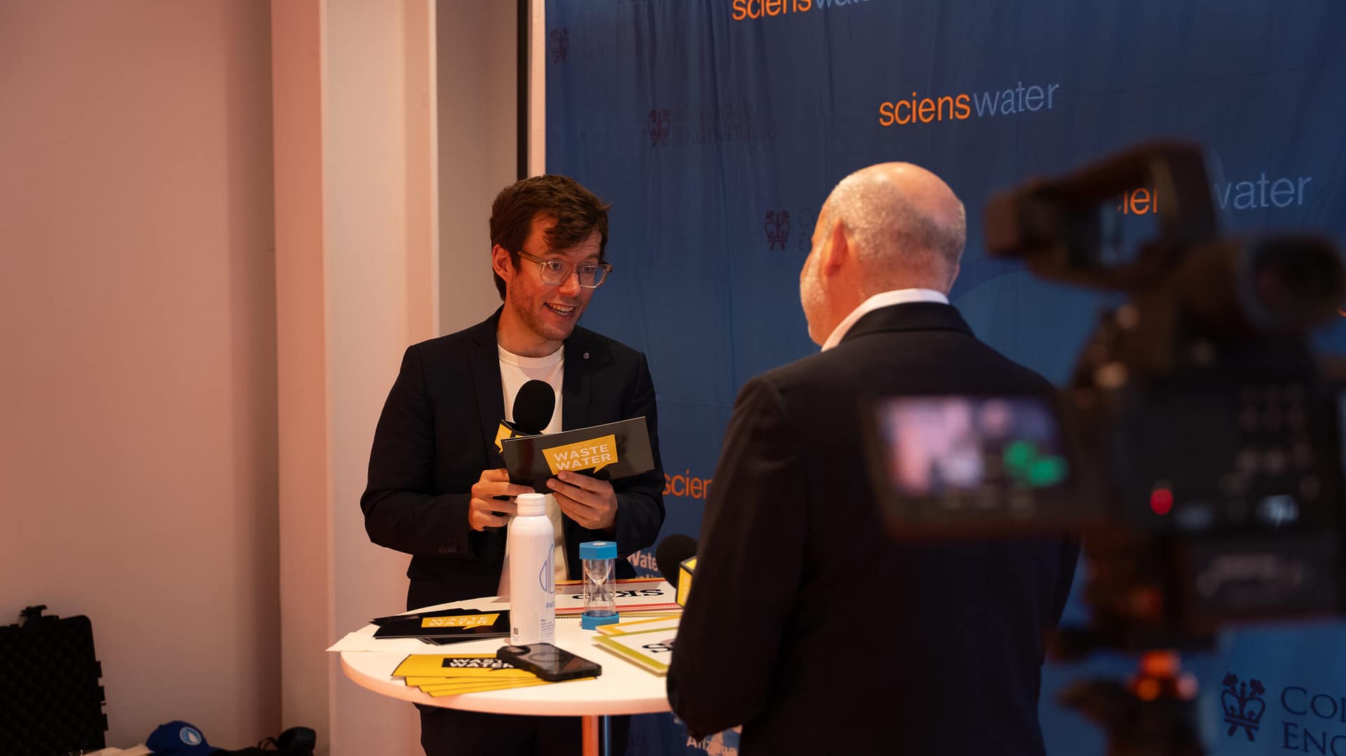 Antoine Walter interviewing Henry Charrabe