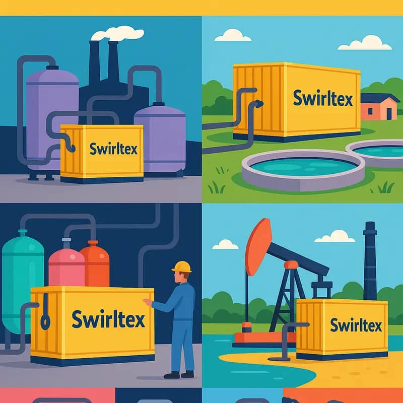 Swirltex’s bubble-enhanced membrane filtration in action
