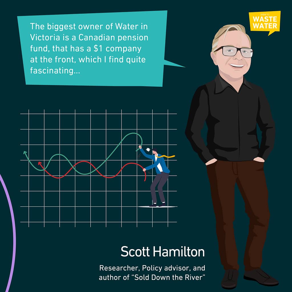 The biggest owner of Water in Victoria is a Canadian pension fund (PSP investment) reveals Scott Hamilton