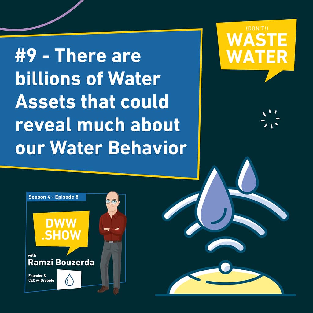 Water Industry insight n°9 - There are billions of Water Assets that could reveal much about our Water Behavior