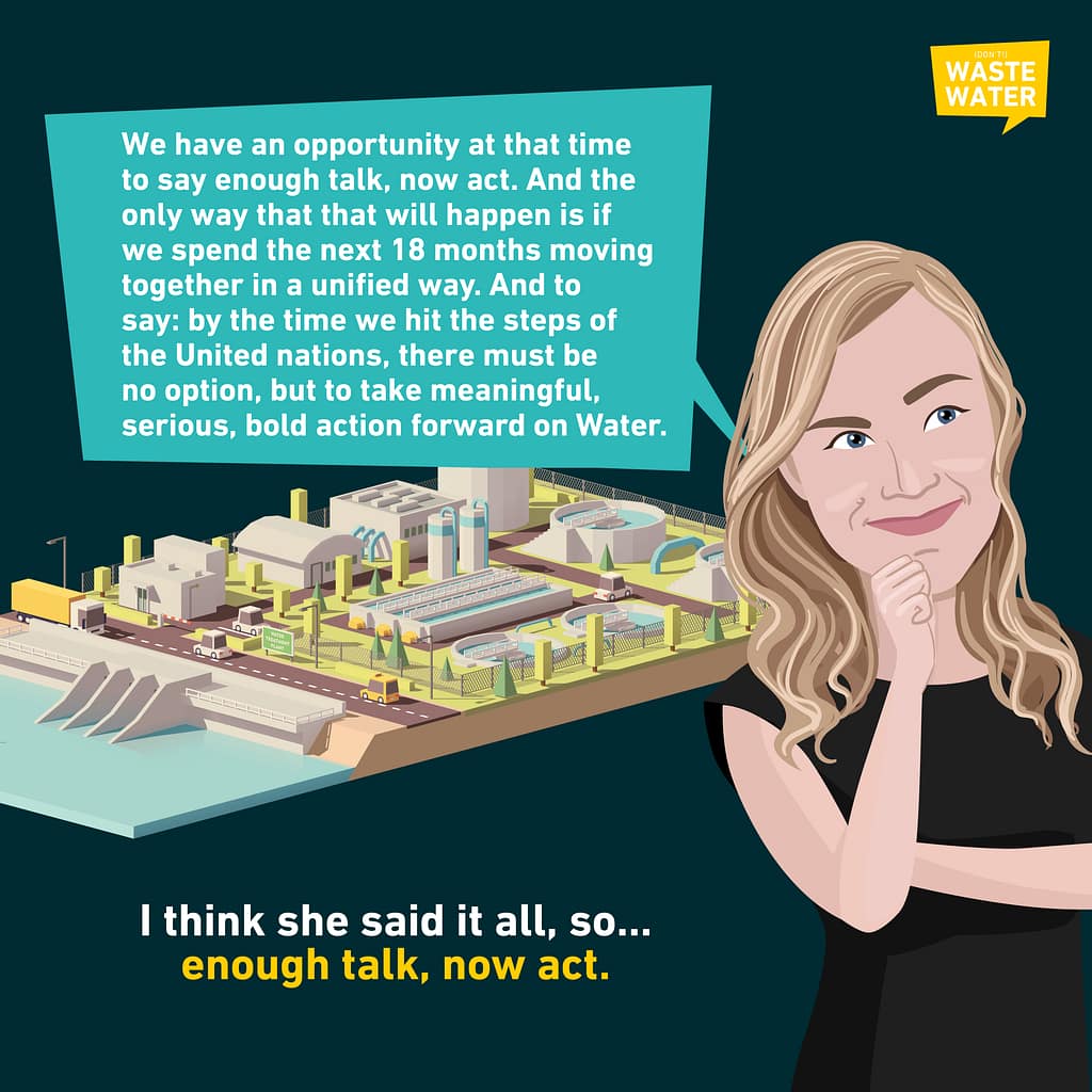 We have a unique opportunity to change things right now and say: enough talk, now act, says Mina Gulli