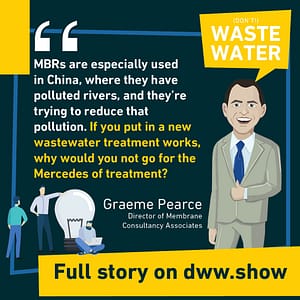 Membrane Bioreactors (MBRs) are a dominant technology in China, representing 65% of the installed base in the world.