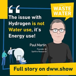 The issue with Hydrogen is not Water Use: it's energy use!