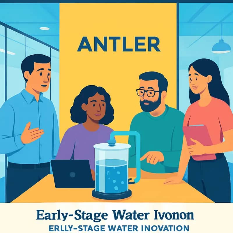 Entrepreneurs developing water technology solutions at Antler’s innovation hub