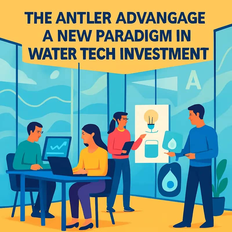 Entrepreneurs developing water technology solutions at Antler’s innovation hub