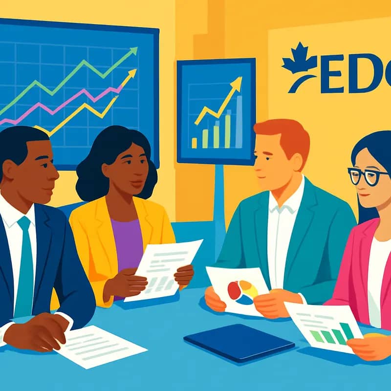 EDC executives analyzing water technology investment opportunities