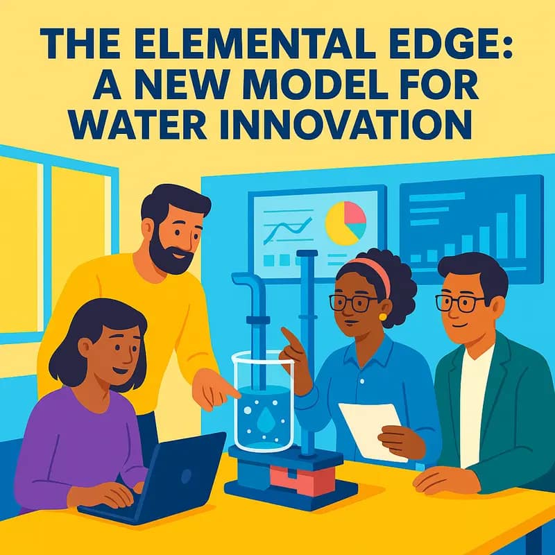 Entrepreneurs collaborating at Elemental Excelerator’s innovation hub