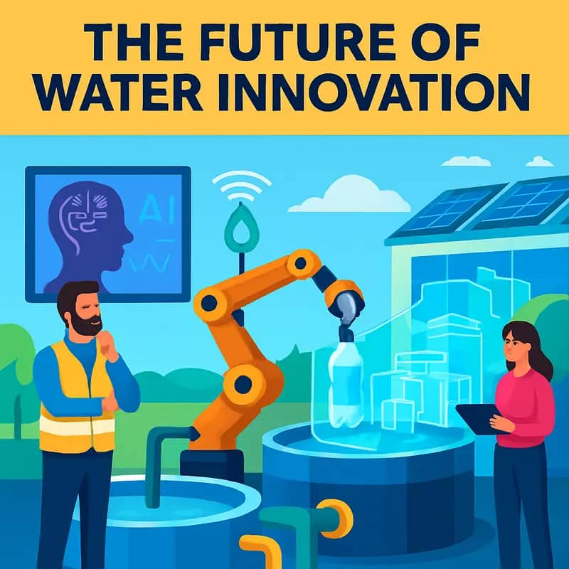 Modern water utility control room showcasing digital transformation