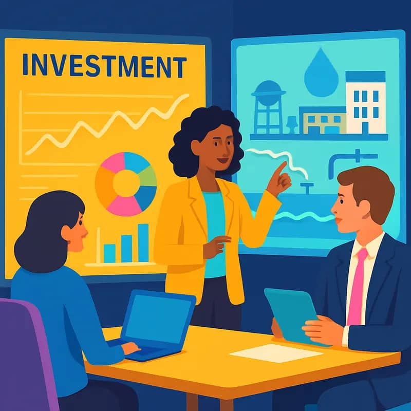 Investment analysts evaluating water technology opportunities