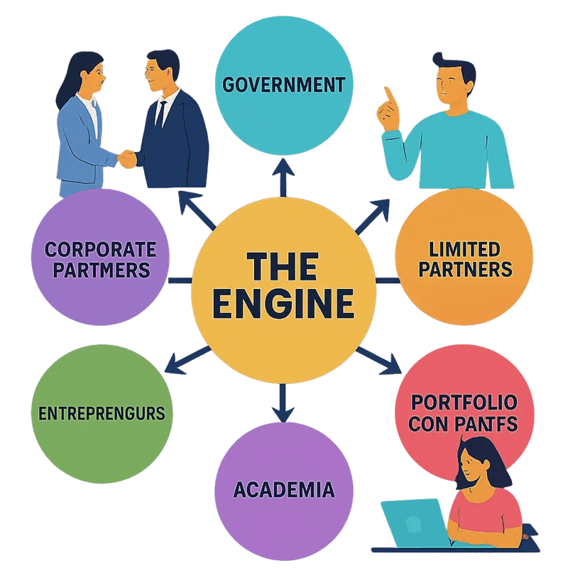 The Engine’s investment dashboard highlighting water technology portfolio