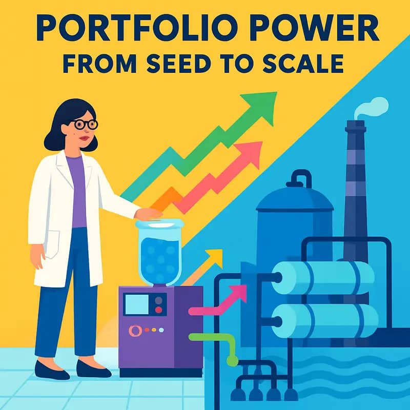 Safar Partners’ investment team evaluating water technology innovations