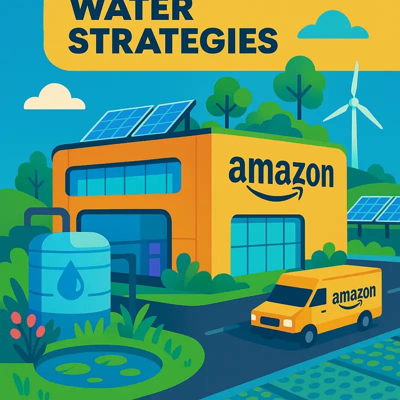 Amazon’s data center showcasing water-intensive cooling operations