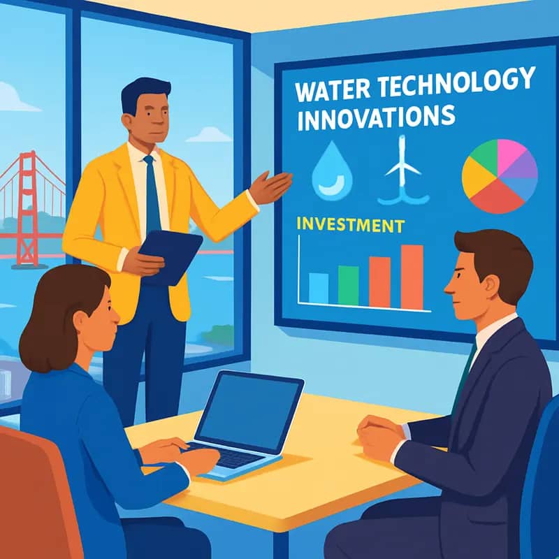 Anthropocene Ventures’ San Francisco headquarters showcasing their water tech focus