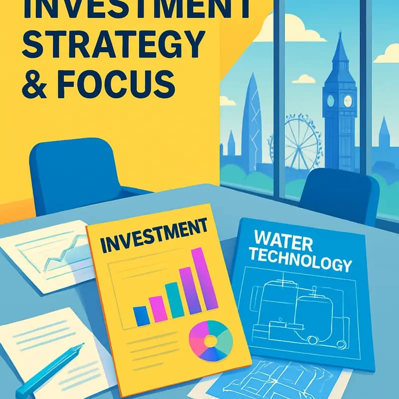 British Design Fund’s investment strategy documents and water technology portfolio analysis