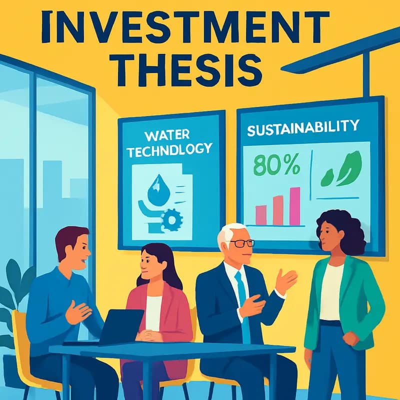 BGV’s investment team analyzing water technology impact metrics