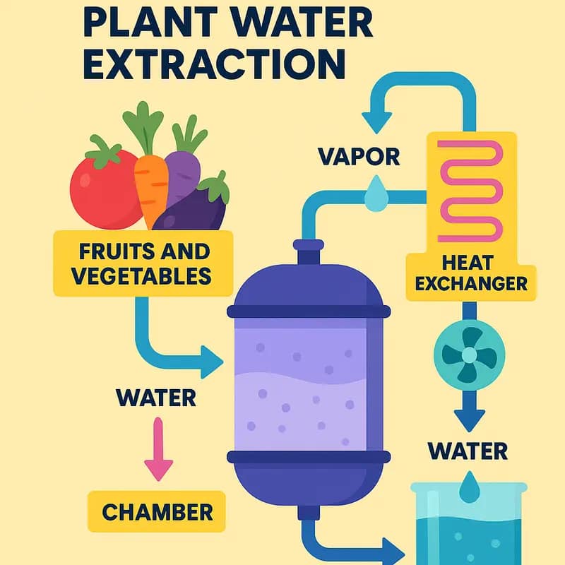 Technical breakdown of BWT’s plant water extraction process
