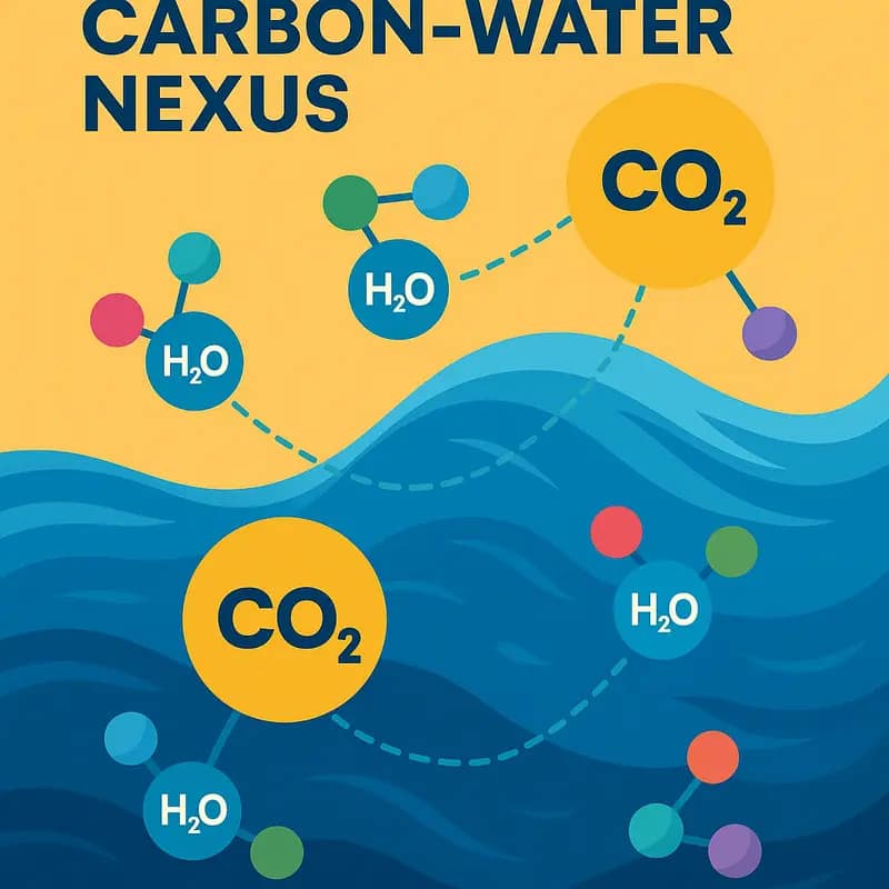 Molecular interaction between water and carbon dioxide