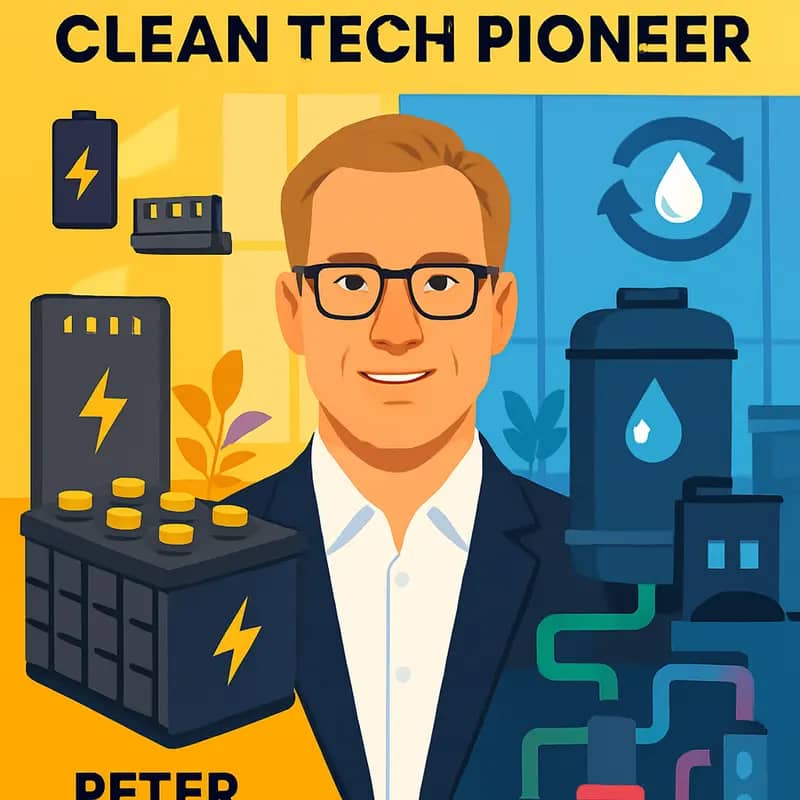 Peter Carlsson’s transition from EV batteries to sustainable water solutions