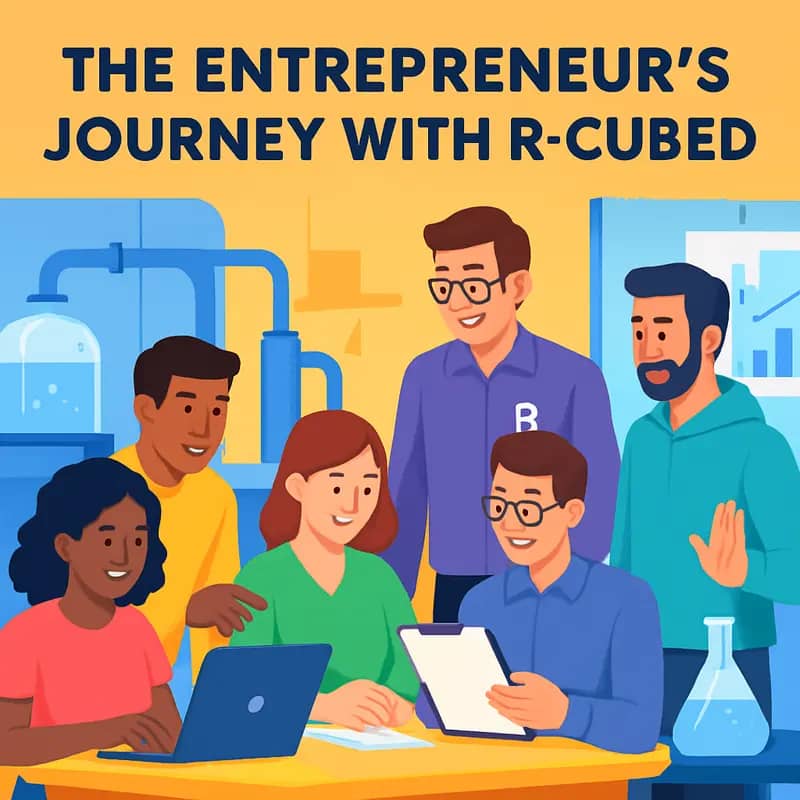 R-Cubed’s investment team analyzing water technology opportunities