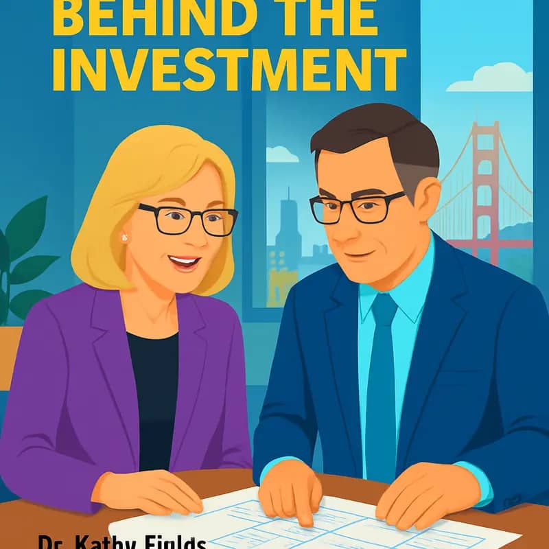 Dr. Fields and Dr. Rayant reviewing urban development plans in their San Francisco office