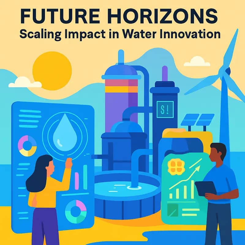 Scientists advancing water treatment technology in a research laboratory