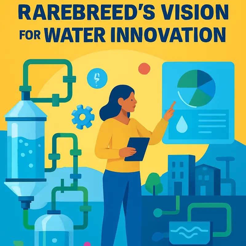 Mac Conwell evaluating water technology proposals at Rarebreed’s Baltimore headquarters