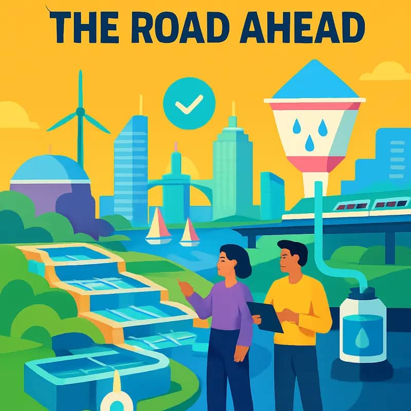 Rethink Impact’s leadership team analyzing water tech investment opportunities