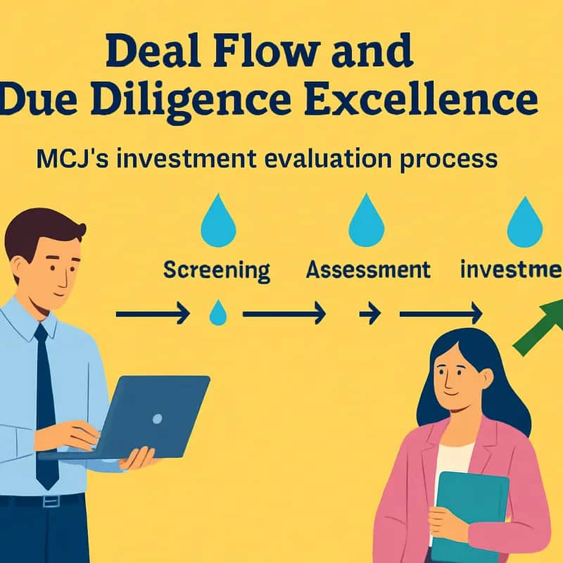MCJ Collective’s investment team analyzing water tech opportunities