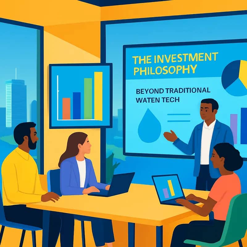 MCJ Collective’s investment team analyzing water tech opportunities