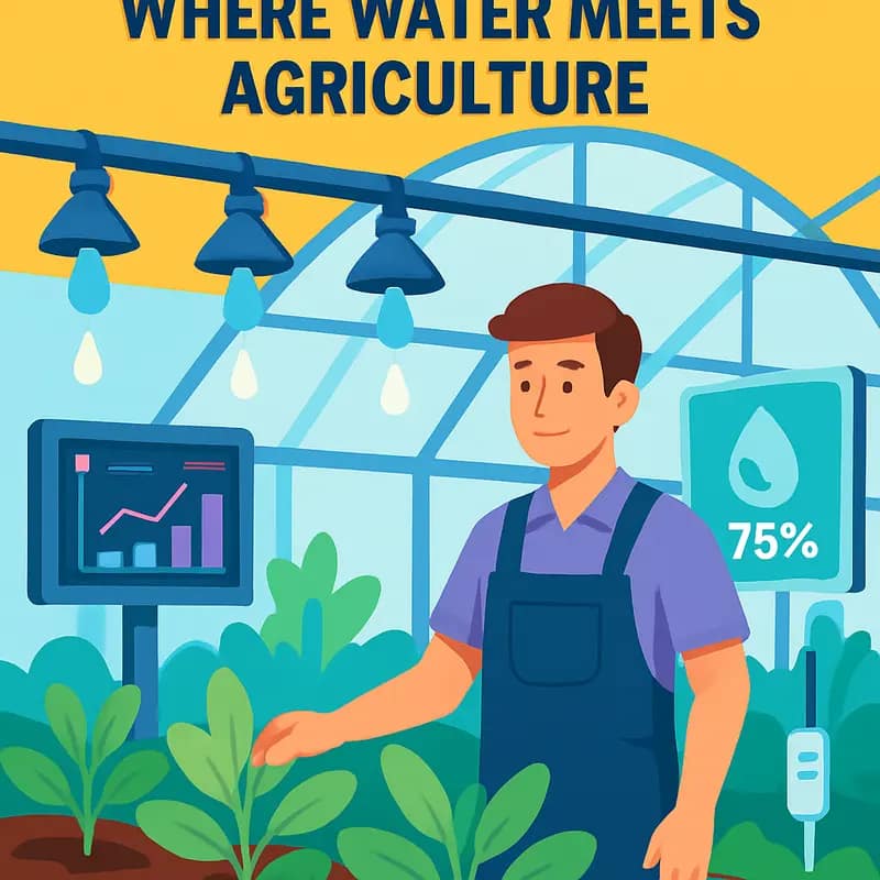 Advanced irrigation technology in a smart greenhouse