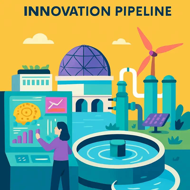 Advanced industrial water filtration system exemplifying Oxcart’s investment focus