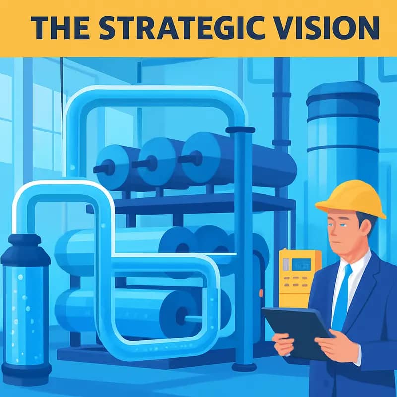 Advanced industrial water filtration system exemplifying Oxcart’s investment focus