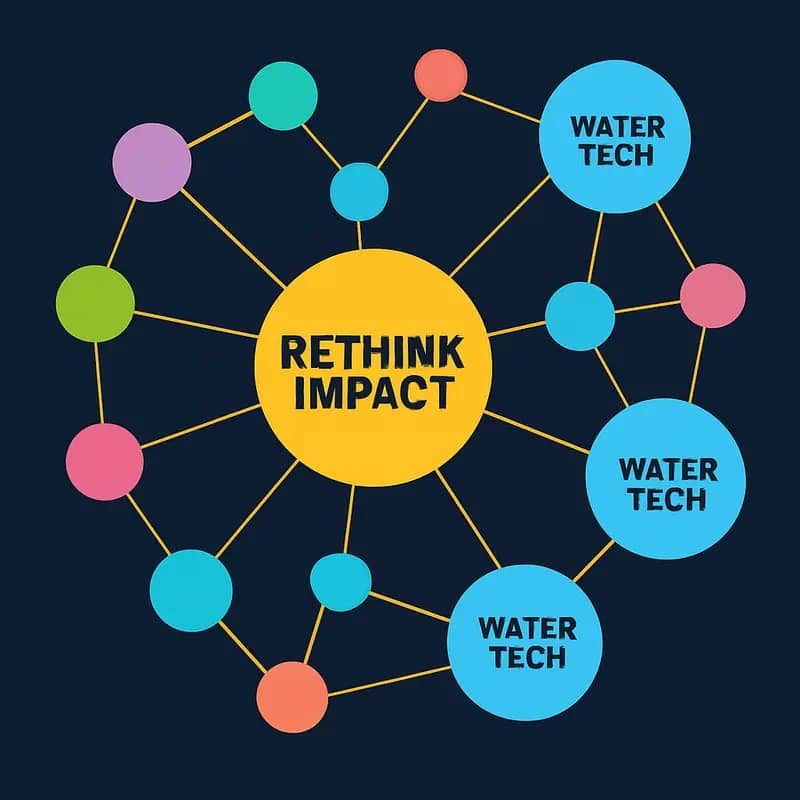 Rethink Impact’s leadership team analyzing water tech investment opportunities
