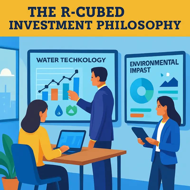R-Cubed’s investment team analyzing water technology opportunities