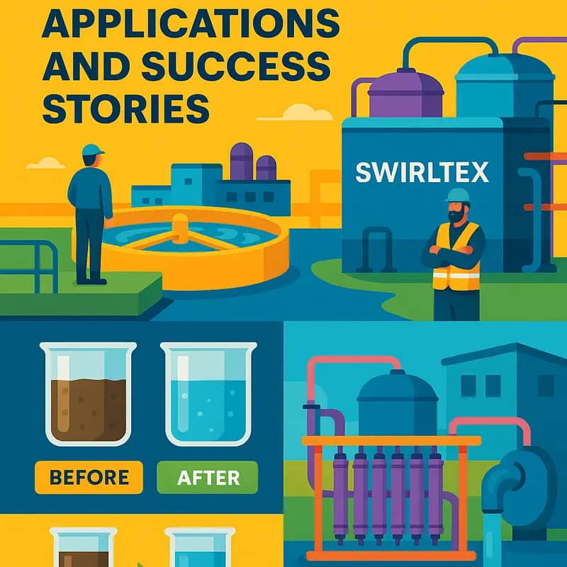 Swirltex’s bubble-enhanced membrane filtration in action