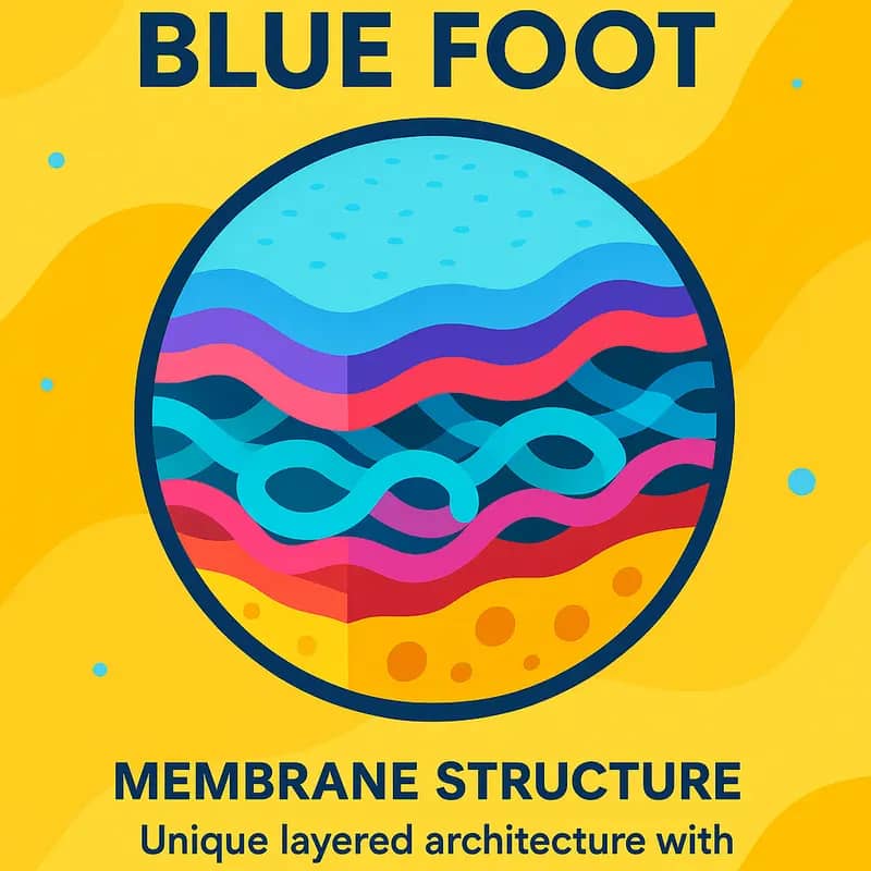 Microscopic view of Blue Foot membrane’s advanced polymer structure
