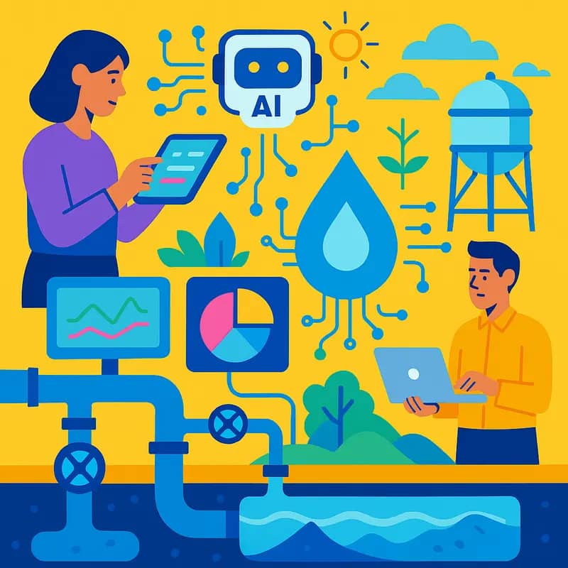 Modern water facility embracing AI technology
