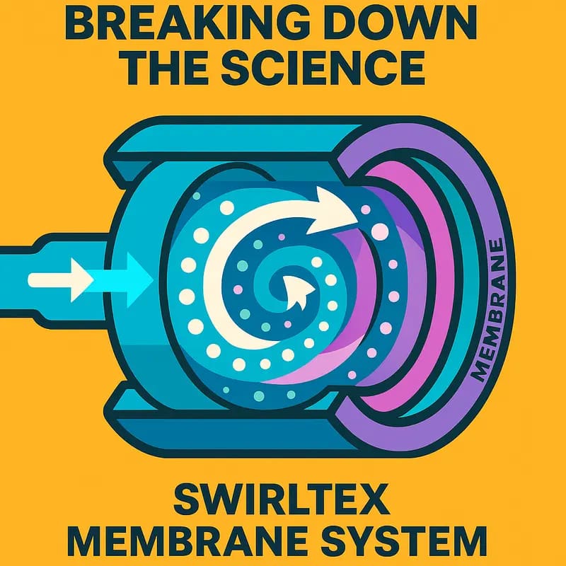 Swirltex’s bubble-enhanced membrane filtration in action