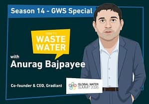 Will Gradiant IPO blog cover: Anurag Bajpayee, Co-founder and CEO of Gradiant, at the Global Water Summit 2026